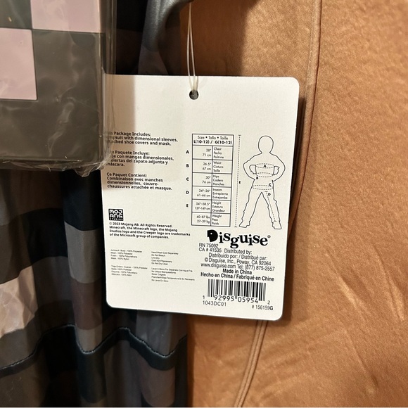 Disguise Boys Minecraft Steve in Netherite Armor Halloween Costume Multiple Size - Picture 12 of 12